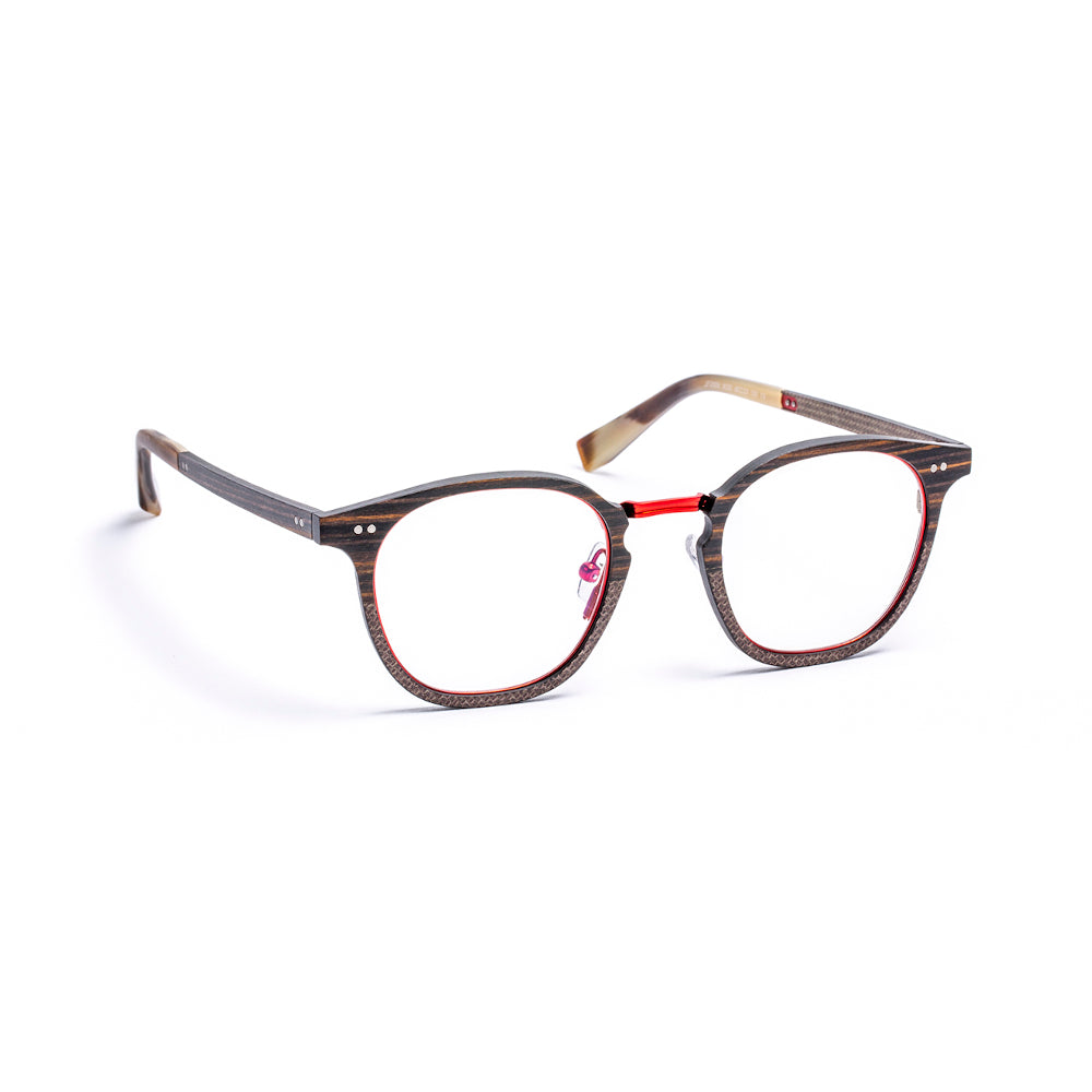J.F.Rey CarbonWood系列 JF2899 光學眼鏡 原木/啡玻璃纖維/紅
